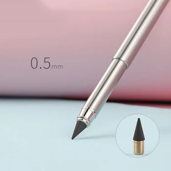 Neobmedzený Večný Ceruzka Rozšíriteľný Žiadny Atrament Kovové Písať Pero-Prenosný Business Podpis Pero Školské Potreby Kancelárske Potreby, Ceruzky