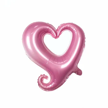 5 ks/veľa 18-palcové háčik v tvare Srdca balón hélium balón svadobný Deň svätého Valentína Dekorácie narodeniny Gogo srdce fóliový balón