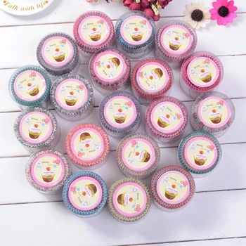 100ks Rainbow Cupcake Papier, Vložky Muffin Prípadoch Cup Cake Vňaťou Pečenie Zásobník Kuchynské Doplnky Pečivo Dekorácie Nástroje
