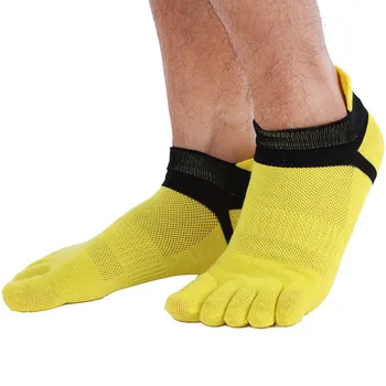 1Pairs 38-43 Vonkajšie pánske ponožky Priedušnej Bavlny Prst Ponožky Športové Jogging cyklistické beží 5 Prst, Prst črievičku ponožky