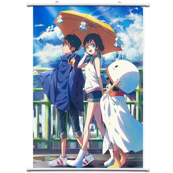 Maliarske plátno Počasie Synovia Makoto Shinkai Anime Wall Art Vytlačí Plagáty Izba Dekor Fotografie pre Domáce Dekorácie Spálňa