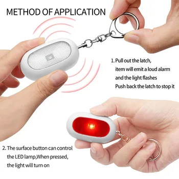 Tenvellon Bezpečnosti sebaobrany Alarm, Vonkajšie Bezpečnostné Ochrany Núdzové Bezpečnostné Alarm Flash light, LED Hlasný Zvuk