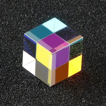 1pc Kocka Chybný Kríž Dichroickým Prism RGB Senzory Splitter Sklo Dekor Ornament