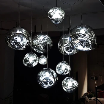 Nordic Prívesok Lampa Dizajn LED Prívesok, Svetlá Káva PVC Reštaurácia Zariadenia Villa Mezonetový Byt Visí Lampa Krytý Dekor
