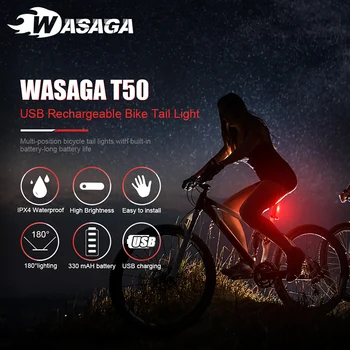 Červená USB Nabíjateľné Bicykli Bicykli jazda na Bicykli 4 Režimy LED Predné, Zadné zadné Svetlo Lampy Vonkajšie Športové Svetlo na Bicykel Fietsverlichting