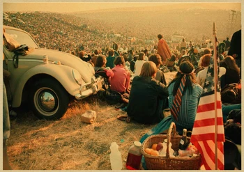Woodstock rock music festival/retro craft papier dekoratívne maľby plagáty klasické plagát vintage papier plavidlá