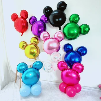 5 ks/veľa 24 inch Mickey Minnie hlavu fóliové balóniky cartoon Minnie mouse narodeninovej party dekor baby sprcha hélium ballon krásne hračky