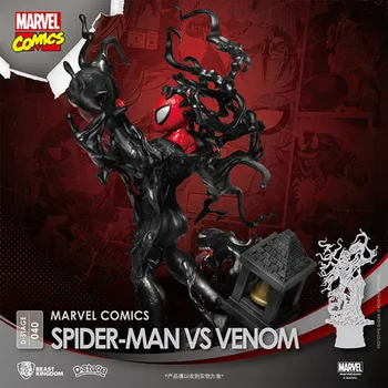 Disney, Marvel Spider Man VS Jed PVC Akcie Obrázok Figúrka Socha Ploche Dekorácie Zberateľskú Model Vianočný Darček Manga