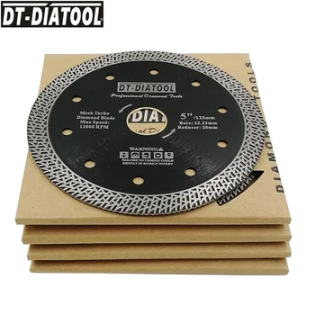 DT-DIATOOL 5 ks/set Oka Turbo Diamantový Rezací Disk pílového Kotúča Diamond Koliesko pre Žula Mramorové Dlaždice, Tehly Dia 4
