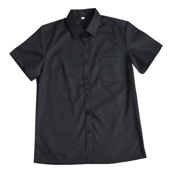 Japonská high school Školáčka Námestie golier, krátky-Dlhý rukáv-rukáv tričko Opacity Čiernou farbou jednotné Nové JK