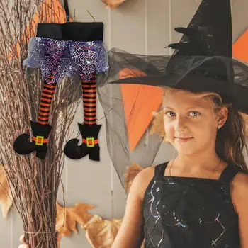 Halloween Čarodejnice Nohy Ornament Tvorivé Handričkou Halloween Hrozné Visí Prívesok Strana navrhne Dekor pre Domáce Bar Party Dodávky
