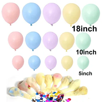 30x 5/10 palcový Macarons Latex Ballon Narodeninovej Party Candy Balóny Narodeninovej Party Dekorácie, Detský Baby Sprcha Svadobné Golobos