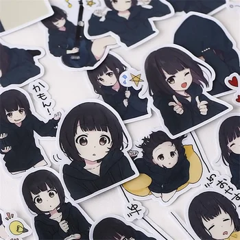 39 Ks Japonskom Anime, Komiksu, Bohaté Vyjadrovanie Roztomilý Dievča Menhera Zábava Deti Papierové Nálepky pre Správu Notebook Cestovné Tašky