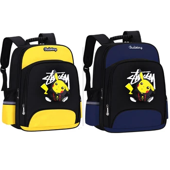Pokémon Pikachu aktovka Plátno Batoh Študentov Pleciach Taška Vrecka Vytiahol mon Ísť Haunter Školské tašky Notebook Tašky cestovná taška
