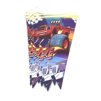 Blaze Auto Monster Športové Chlapcov, Narodeniny, Party Dekorácie Balóny Stroje Pretekárske Auto Dieťa Sprcha Jednorázový Riad Party Decor