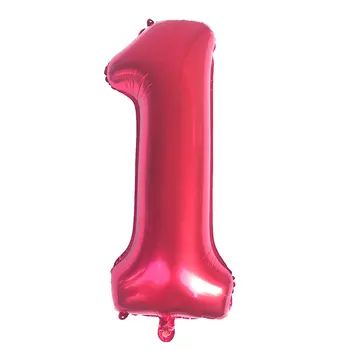 40-Palcový Nadrozmerné Počet 1 0 balón Hélium Fólie globos Výročie Svadby, Narodeniny, Party Dekorácie Baby Sprcha Dodávky