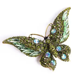 Drahokamu Motýľ Brošňa Móda pre Ženy Krásne Hmyzu Kolíky