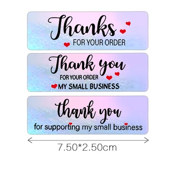 120 Ks Ďakujeme Vám za Vašu Objednávku Nálepky Roll Ružová Business Ďakujem Nálepky na Prepravné Tašky Darčekové Balenie Tesnenie Labels