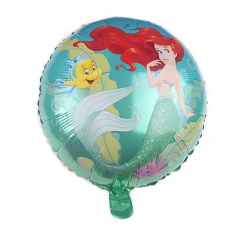Morská Víla Ariel Disney Princess Party Balóny Dieťa Narodeninovej Party Dekor Deti Hračka Dodávky Mora Letné Beach Škrupiny Hélium Balóniky