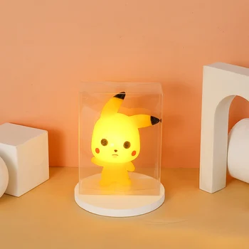 Nové Pokémon Pikachu Roztomilý Model Nočné Svetlo Pokémon Plastové crystal Light Vinyl remesiel Teplé Ochrana Očí Svetlo Na Noc