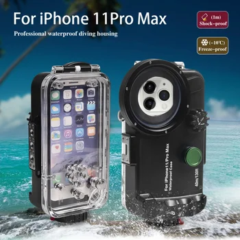 Seafrogs Vodotesné púzdro Pre iPhone 11/ 11pro max Profesionálne Potápačské Podvodná Fotografiu 40M Telefón Tlačidlá Ovládania Prípade