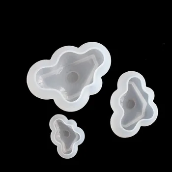Transparentné Silikónové Formy Sušené kvety Živice Dekoratívne Plavidlá DIY 3D stereoskopické Cloud Formu epoxidovej živice formy pre šperky