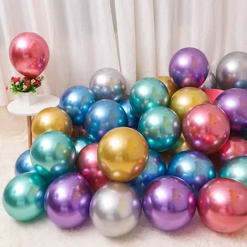 10pcs Kovové Latexové Balóny Kovové Balón Globos Svadby, Narodeniny, Party Dekorácie Deti Dodávky Balón