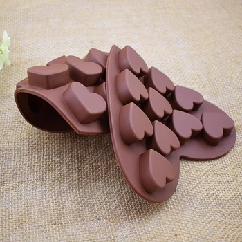 Nové Silikónové Čokoláda Formovať Čokoládu Pečenie Nástroje Non-stick Tortu Formy Želé&Candy Formy 3D Formy Výzdoby DIY Hot Predaj kefa