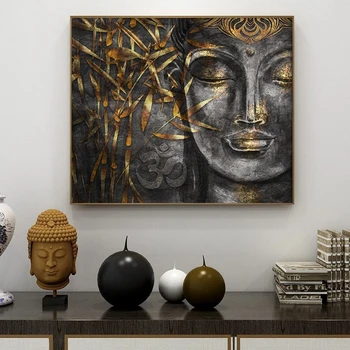 Farebné Abstraktné Sochy Budhu Plátno na Maľovanie Budhistické Umenie Plagáty a Vytlačí Domova Moderné HD Tlač Obrázkov Cuadros
