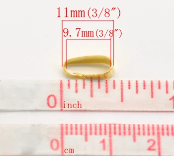 Zinkové zliatiny kovu s Príveskom Balls Klipy & Prívesok Spony, Zlatá Farba 11 mm( 3/8
