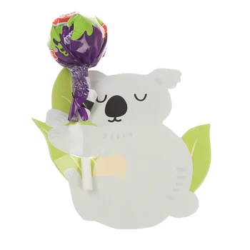 50pcs/pack Lízatko Cukroví Karty Medveď Zajaca Koala Tvar Cartoon Zvierat Veľkonočné Roztomilé Deti Láskavosti Narodeninovej Párty Dekorácie