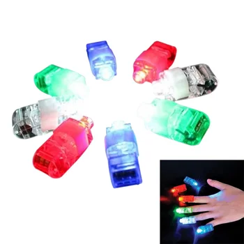 8 Farieb/Set LED Laserové Prst Prsteň Svetla Lúč Baterky Strane Dekor Dodávky pre Halloween Christmas Party Príslušenstvo, Svietiace Rekvizity