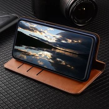 Luxusné Originálne Kožené puzdro Pre Asus ROG Telefón 3 5 Strix Pro Ultimate Magnetické Flip Cover Peňaženky