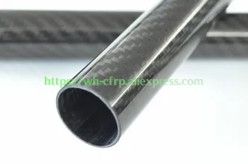 Vonkajší priemer 48 mm X ID 44 mm x 46 mm x Dĺžka 500mm Uhlíkových Vlákien Trubice (Roll Zabalené), s karbónu 48 x 44 |48 x46