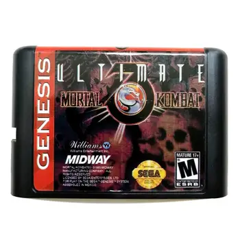 Ultimate Mortal Kombat 3 Ultimate Fighting Game 16 bit MD Pamäťovú Kartu pre Sega Mega Drive 2 pre SEGA Genesis Megadrive