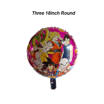 Son Goku Hrdina Tematické Latex Fóliový Balón Nastaviť pre Priateľov, Rodinu Hra Party Dekorácie