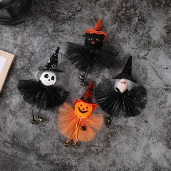 Stojí Tekvica Ghost Čarodejnice Bábiky Anonymný Bábika Strašidelné Upír Trpaslík Bábika Domáce Dekorácie Halloween Darčeky 2021