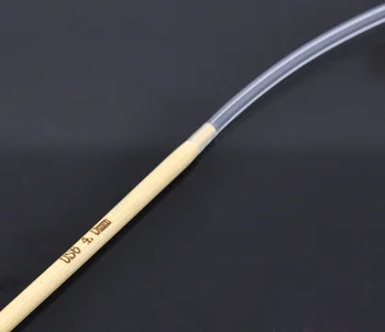 1 Pár, 40 cm Bamboo Kruhové Pletacie Ihly( US Veľkosť 6/ 4.0 mm)