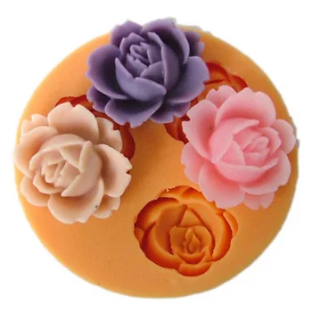 3D Rose Silikónové Formy Aromaterapia Živice Formy na Fondant Čokoládová Torta Pečenie Svadobné Dezert Dekorácie, Kuchynské DIY Nástroj