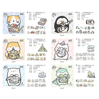 30 ks/set kórejský Import Značky NeKoni Roztomilé Zvieratá Nálepky Scrapbooking Diy Denník Nálepky na kancelárske potreby