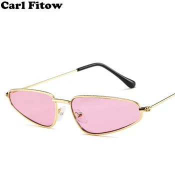 2021 Malý Trojuholník Cateye Slnečné Okuliare Ženy Candy Farby Slnečné Okuliare Ženy Zrkadlo Classic Retro Okuliare Gafas