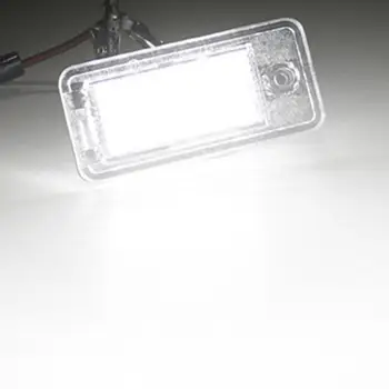 LED 2ks poznávacia Ľahkého Auta Licencia Žiarovka 12V pre Audi A3, S3 8P A4 B6 B7 A5 A6 4F Q7 A8 S8 C6 Cabriolet